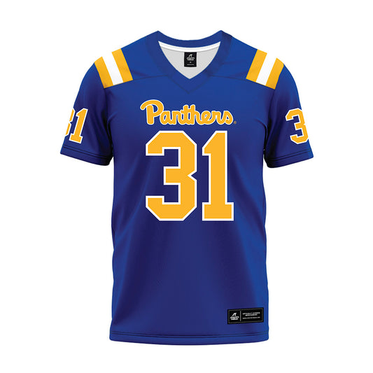 Pittsburgh - NCAA Football : DeMarco Ward - Blue Premium Football Jersey-0