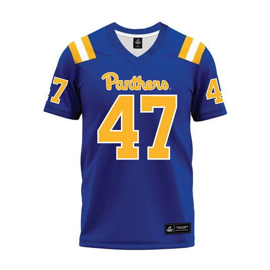 Pittsburgh - NCAA Football : Caden Smith - Blue Premium Football Jersey-0