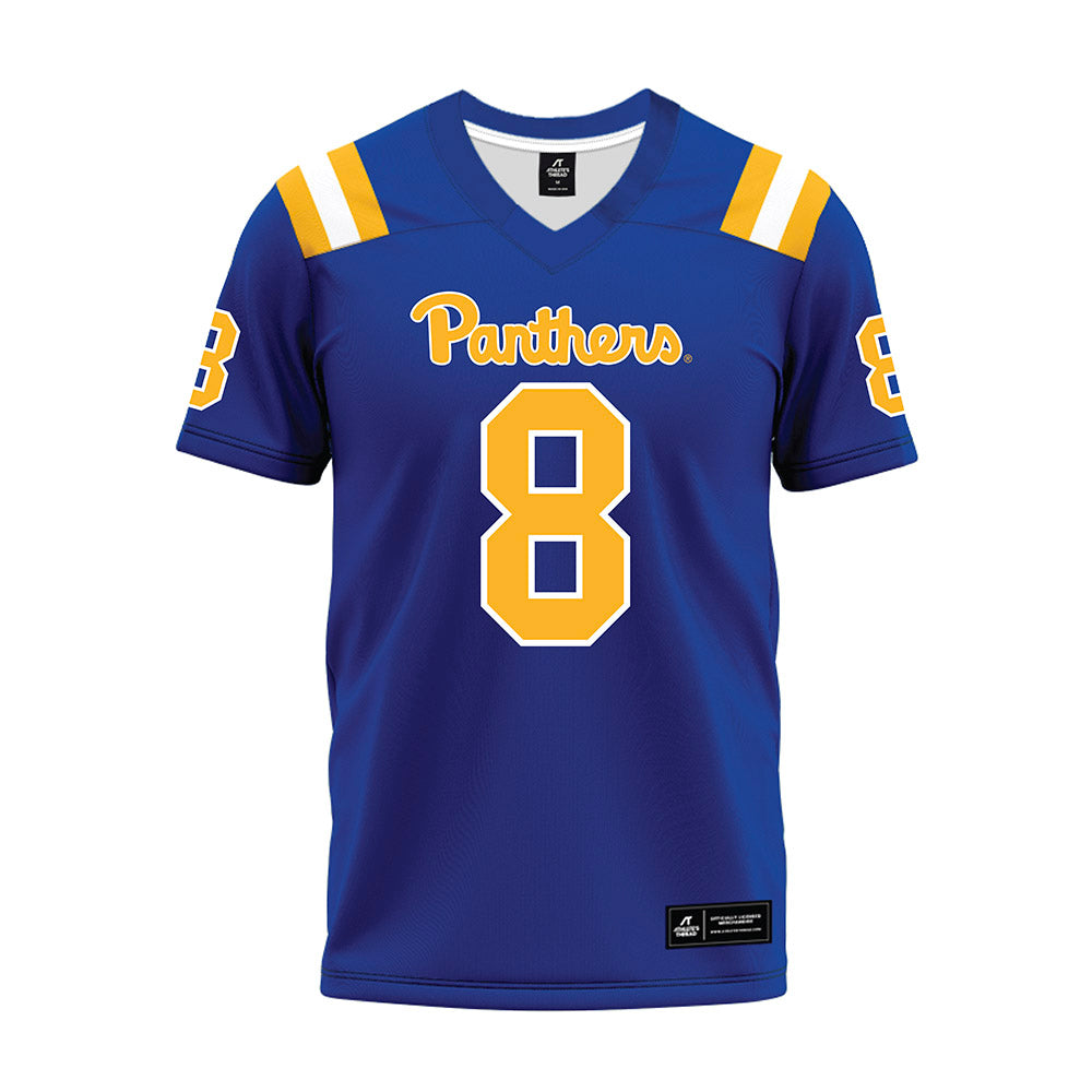Pittsburgh - NCAA Football : Juelz Goff - Blue Premium Football Jersey-0