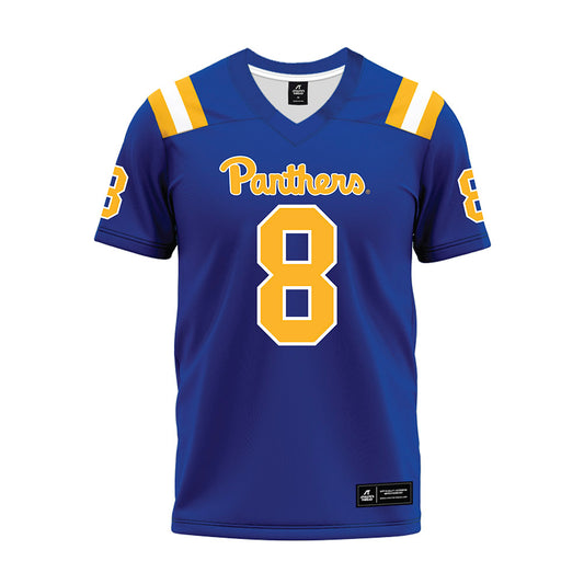 Pittsburgh - NCAA Football : Juelz Goff - Blue Premium Football Jersey-0