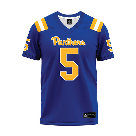 Pittsburgh - NCAA Football : Zachary Crothers - Blue Premium Football Jersey-0