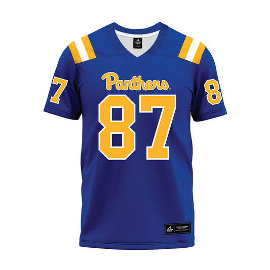 Pittsburgh - NCAA Football : Demetrice McCray - Blue Premium Football Jersey-0