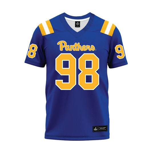 Pittsburgh - NCAA Football : Gabe Russo - Blue Premium Football Jersey-0