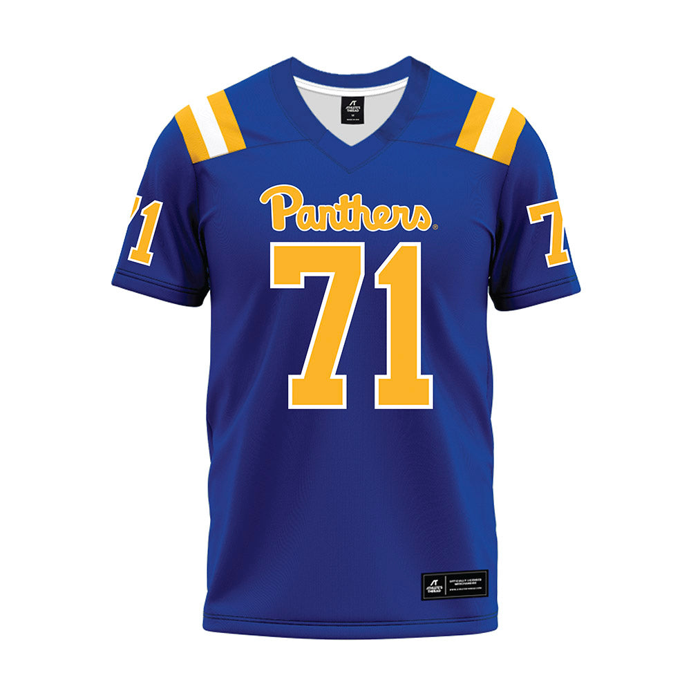 Pittsburgh - NCAA Football : Ryan Carretta - Blue Premium Football Jersey-0