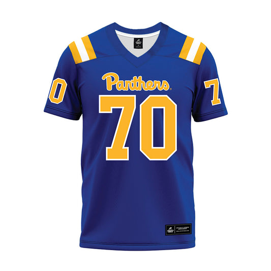 Pittsburgh - NCAA Football : Ryan Baer - Blue Premium Football Jersey-0