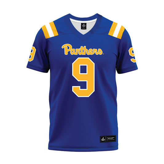 Pittsburgh - NCAA Football : Cole Gonzales - Blue Premium Football Jersey-0