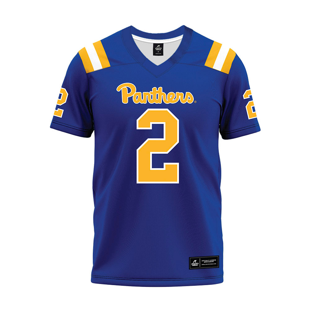 Pittsburgh - NCAA Football : Kenneth Johnson - Blue Premium Football Jersey-0