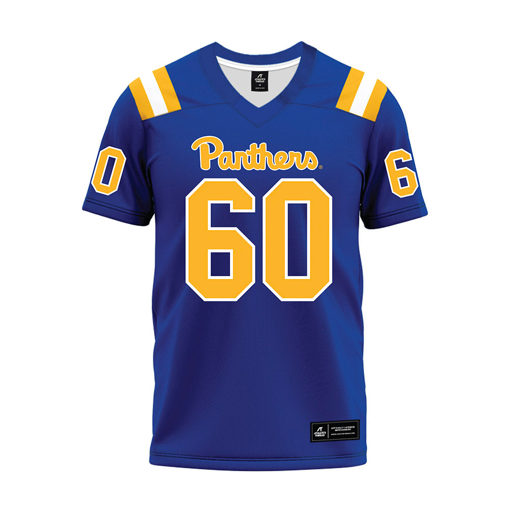Pittsburgh - NCAA Football : Akram Elnagmi - Blue Premium Football Jersey-0