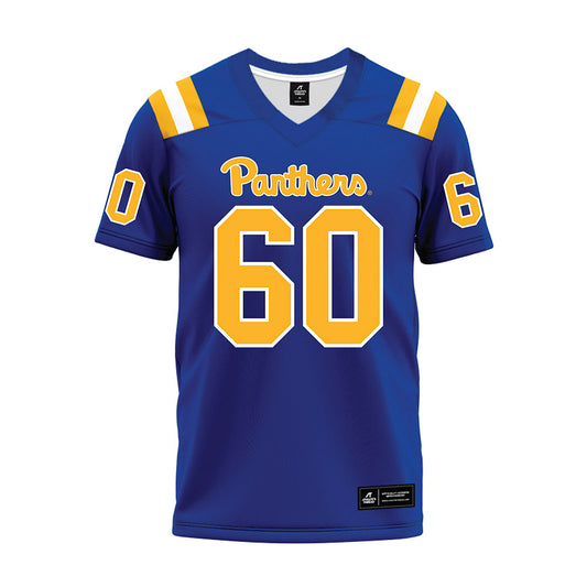 Pittsburgh - NCAA Football : Akram Elnagmi - Blue Premium Football Jersey-0