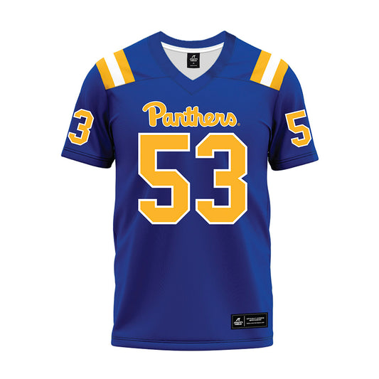 Pittsburgh - NCAA Football : Kendall Stanley - Blue Premium Football Jersey-0