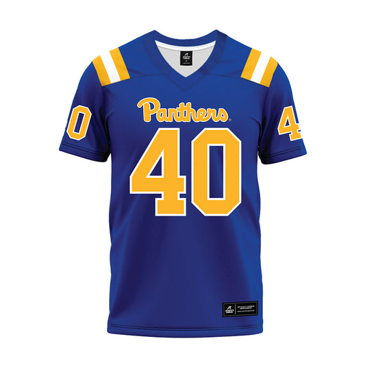 Pittsburgh - NCAA Football : Ty Millhimes - Blue Premium Football Jersey-0