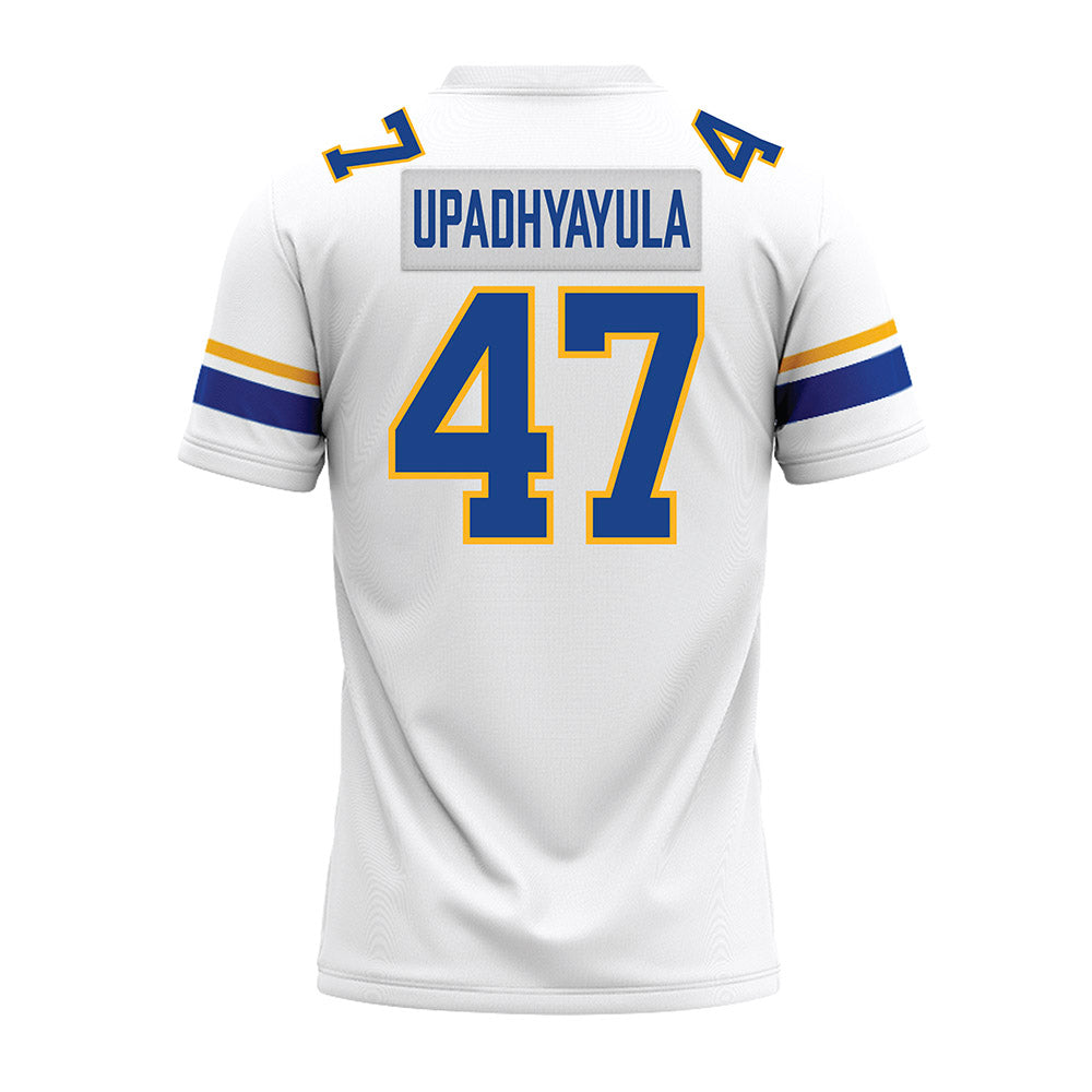 Pittsburgh - NCAA Football : Nilay Upadhyayula - White Premium Football Jersey-1