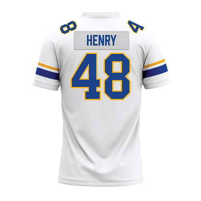 Pittsburgh - NCAA Football : Jakson Henry - White Premium Football Jersey-1