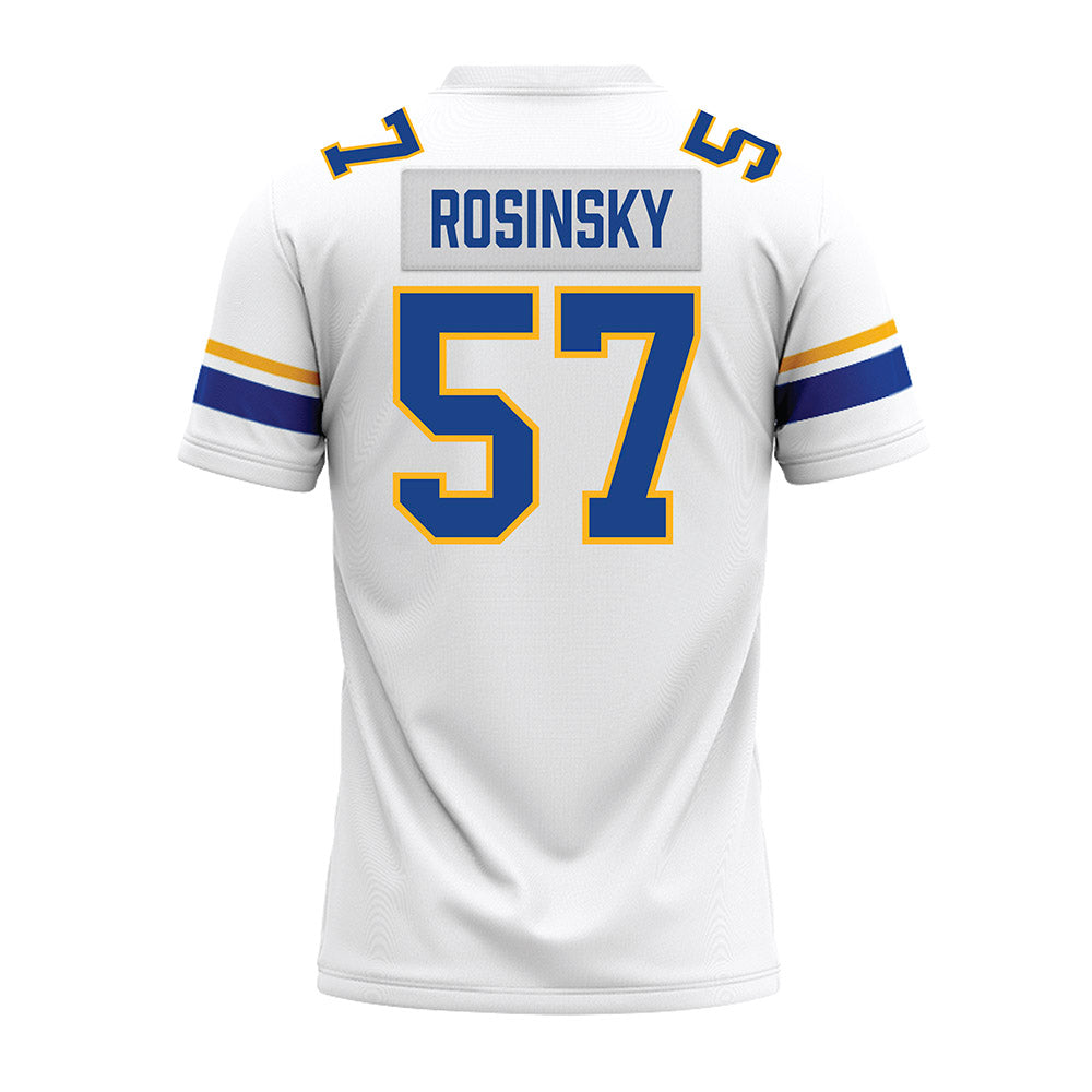 Pittsburgh - NCAA Football : Cameron Rosinsky - White Premium Football Jersey-1