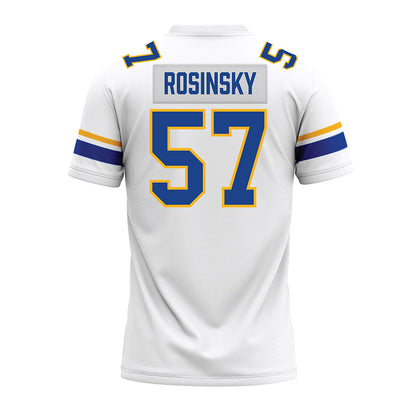 Pittsburgh - NCAA Football : Cameron Rosinsky - White Premium Football Jersey-1