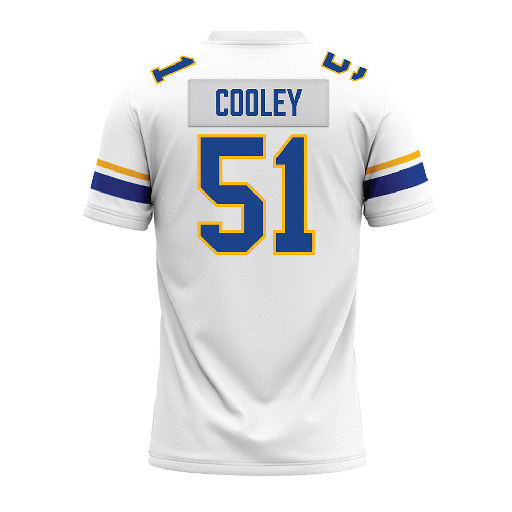 Pittsburgh - NCAA Football : Jiavani Cooley - White Premium Football Jersey-1
