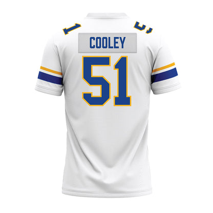 Pittsburgh - NCAA Football : Jiavani Cooley - White Premium Football Jersey-1