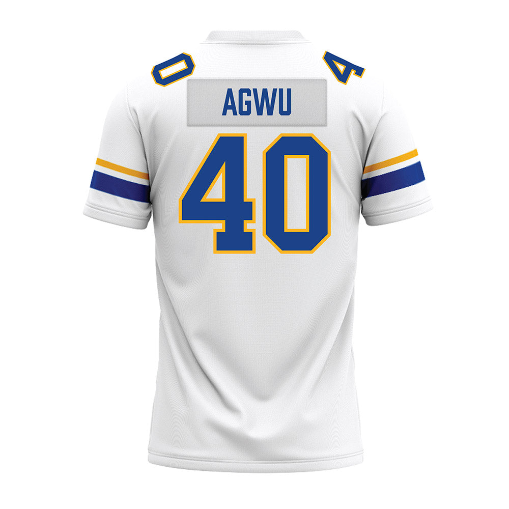 Pittsburgh - NCAA Football : Amah Agwu - White Premium Football Jersey-1