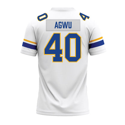 Pittsburgh - NCAA Football : Amah Agwu - White Premium Football Jersey-1