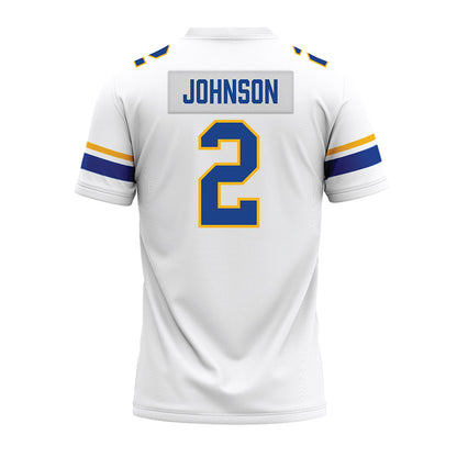 Pittsburgh - NCAA Football : Kenneth Johnson - White Premium Football Jersey-1