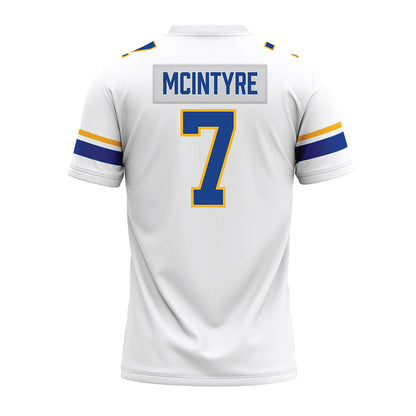 Pittsburgh - NCAA Football : Javon Mcintyre - White Premium Football Jersey-1