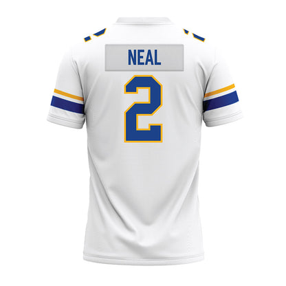Pittsburgh - NCAA Football : Isaiah Neal - White Premium Football Jersey-1