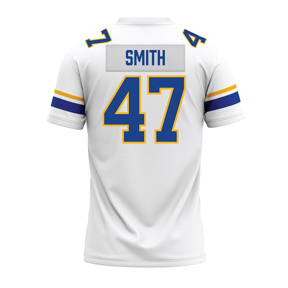 Pittsburgh - NCAA Football : Caden Smith - White Premium Football Jersey-1