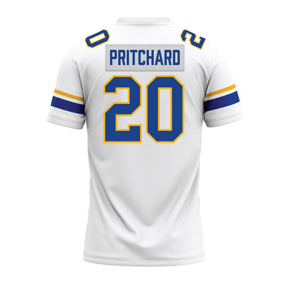 Pittsburgh - NCAA Football : Davion Pritchard - White Premium Football Jersey-1
