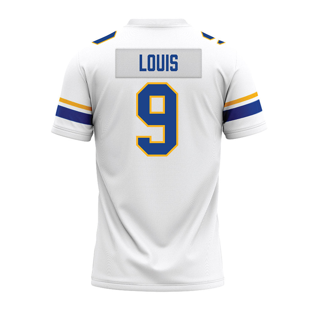 Pittsburgh - NCAA Football : Kyle Louis - White Premium Football Jersey-1