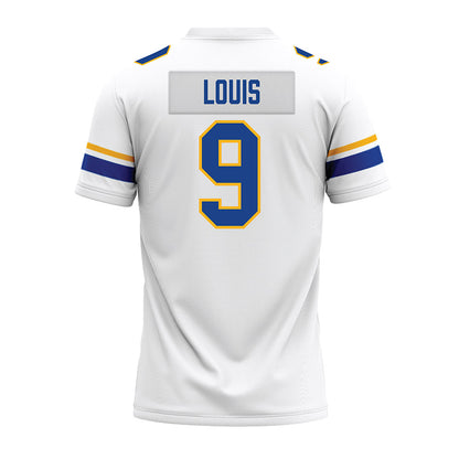 Pittsburgh - NCAA Football : Kyle Louis - White Premium Football Jersey-1