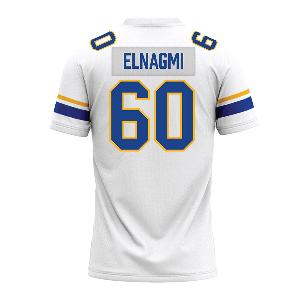 Pittsburgh - NCAA Football : Akram Elnagmi - White Premium Football Jersey-1