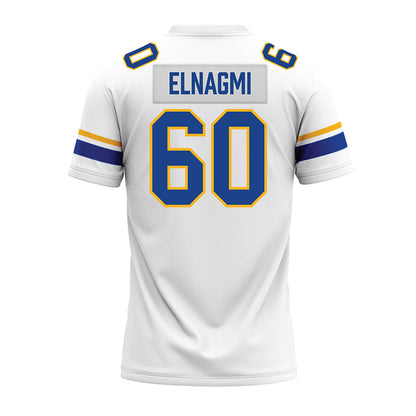 Pittsburgh - NCAA Football : Akram Elnagmi - White Premium Football Jersey-1