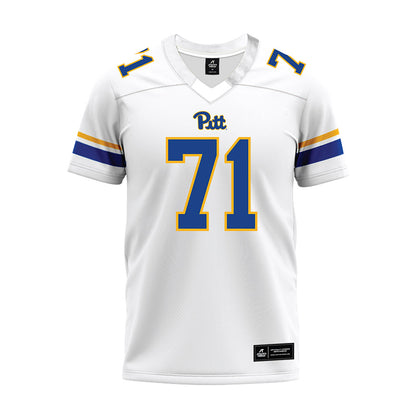 Pittsburgh - NCAA Football : Ryan Carretta - White Premium Football Jersey-0