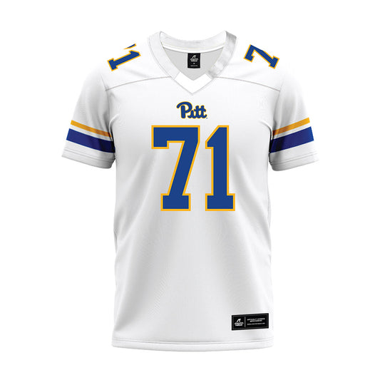Pittsburgh - NCAA Football : Ryan Carretta - White Premium Football Jersey-0