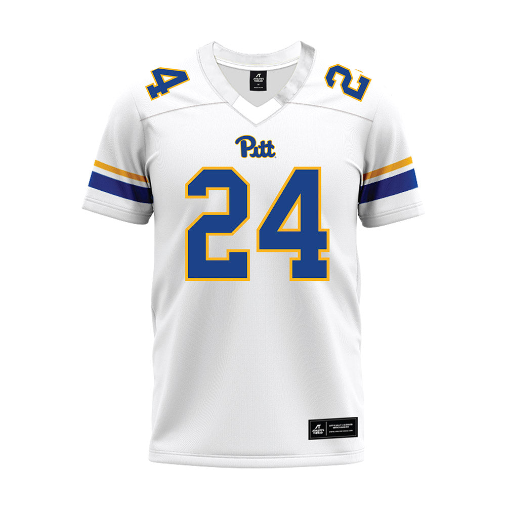Pittsburgh - NCAA Football : Cameron Lindsey - White Premium Football Jersey-0