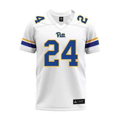 Pittsburgh - NCAA Football : Cameron Lindsey - White Premium Football Jersey-0