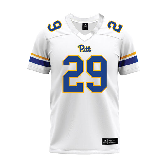 Pittsburgh - NCAA Football : Da'Ron Barksdale - White Premium Football Jersey-0