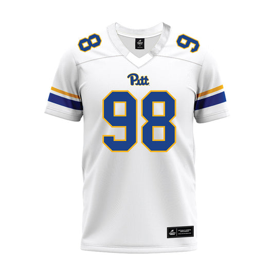 Pittsburgh - NCAA Football : Gabe Russo - White Premium Football Jersey-0