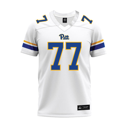 Pittsburgh - NCAA Football : Jackson Brown - White Premium Football Jersey-0