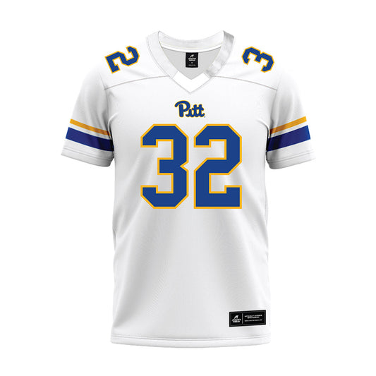 Pittsburgh - NCAA Football : Jeremiah Marcelin - White Premium Football Jersey-0