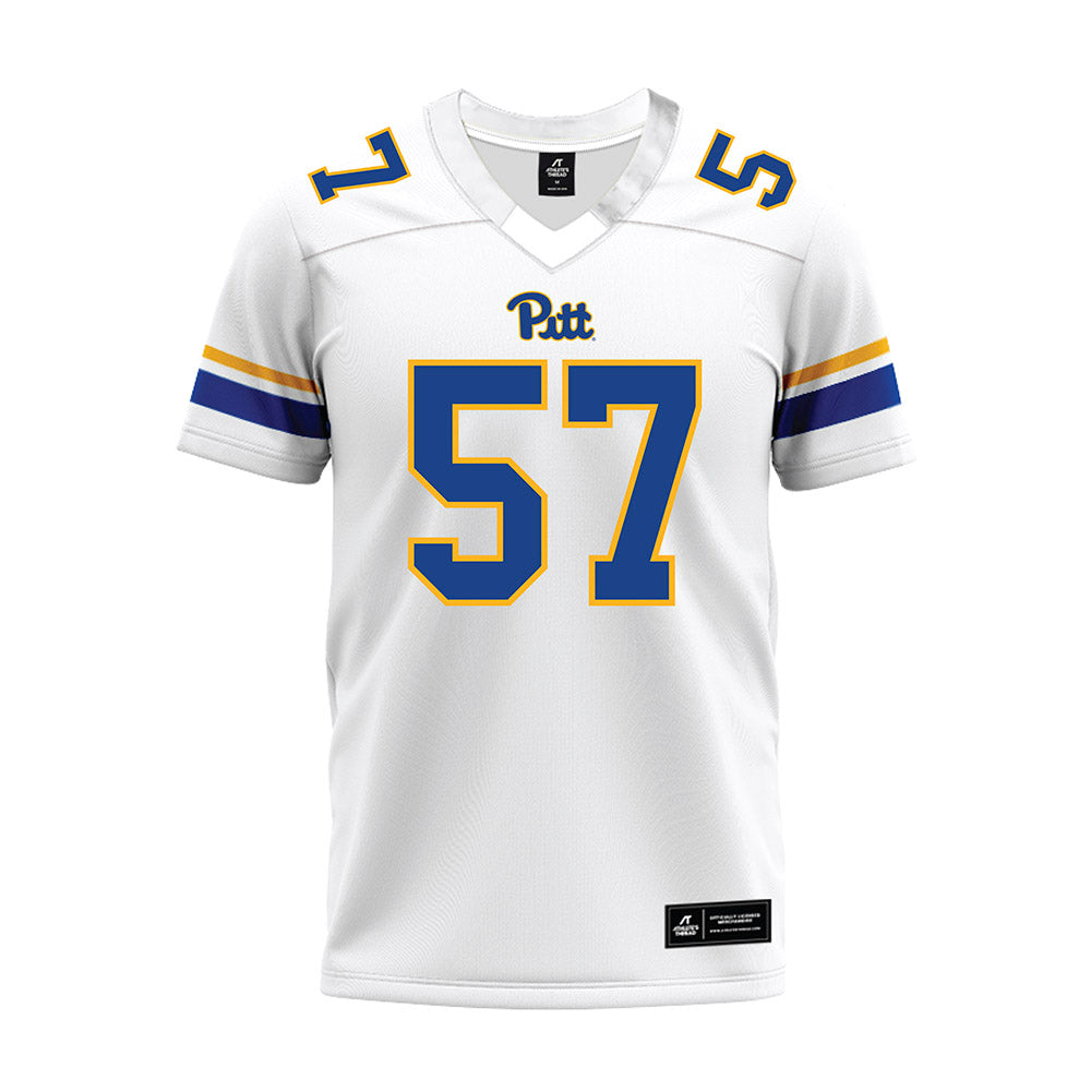Pittsburgh - NCAA Football : Cameron Rosinsky - White Premium Football Jersey-0