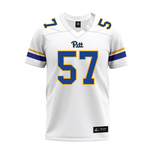 Pittsburgh - NCAA Football : Cameron Rosinsky - White Premium Football Jersey-0