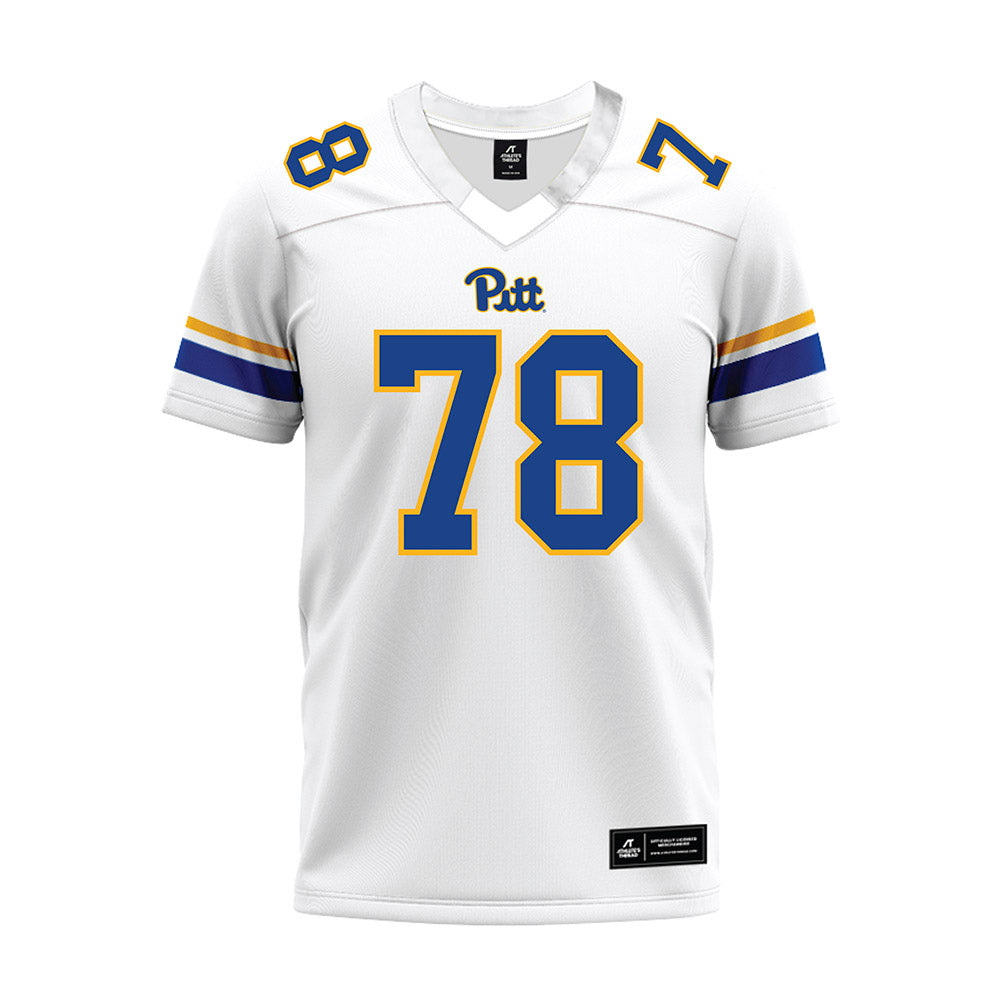 Pittsburgh - NCAA Football : Branson Taylor - White Premium Football Jersey-0