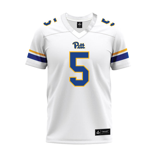 Pittsburgh - NCAA Football : Zachary Crothers - White Premium Football Jersey-0