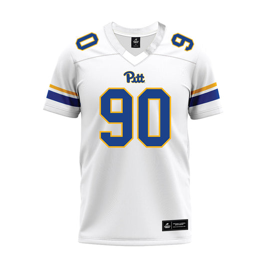 Pittsburgh - NCAA Football : Trevor Sommers - White Premium Football Jersey-0