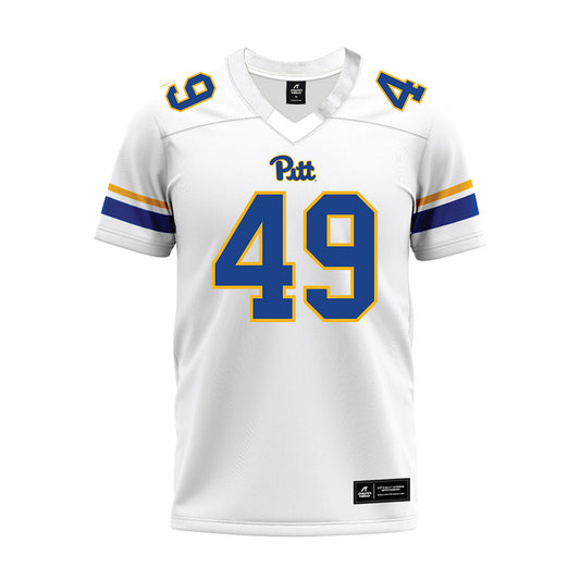 Pittsburgh - NCAA Football : Charlie Donehue - White Premium Football Jersey-0