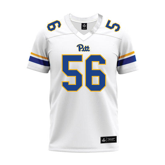 Pittsburgh - NCAA Football : Jaeden Moore - White Premium Football Jersey-0