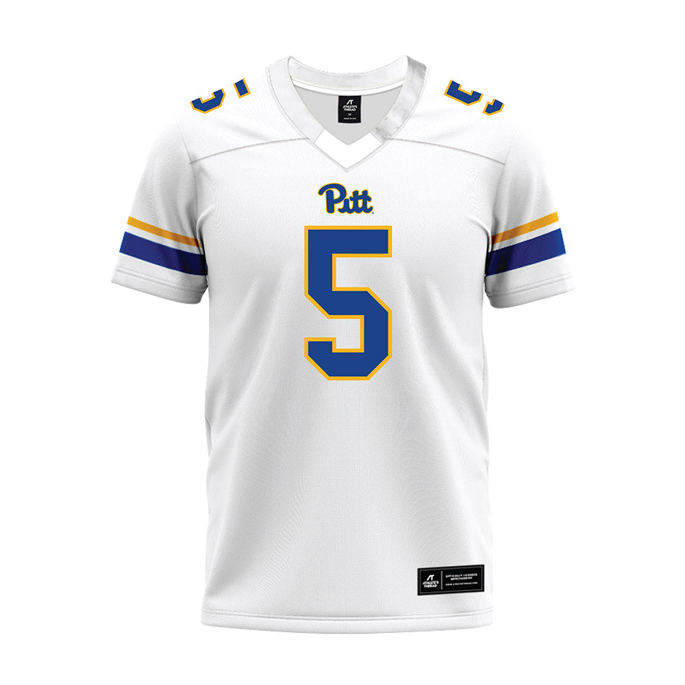 Pittsburgh - NCAA Football : Raphael Williams - White Premium Football Jersey-0