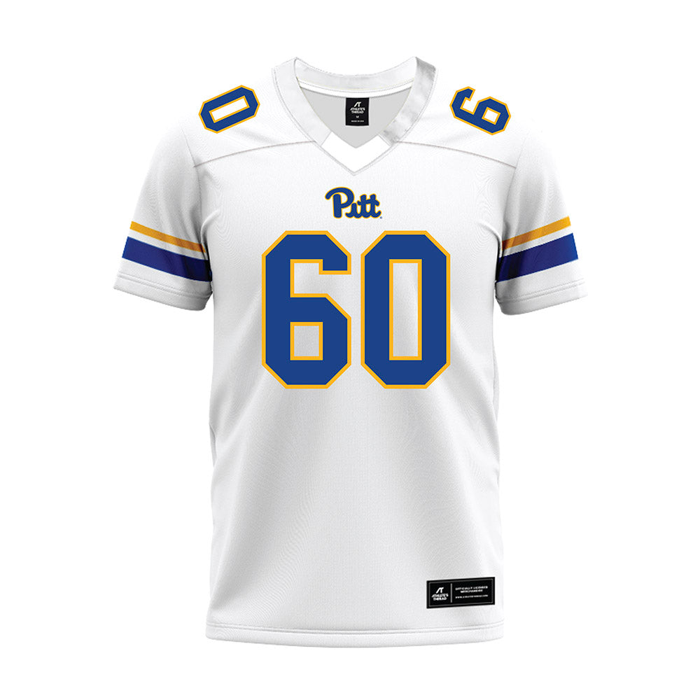 Pittsburgh - NCAA Football : Akram Elnagmi - White Premium Football Jersey-0
