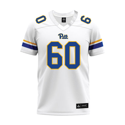 Pittsburgh - NCAA Football : Akram Elnagmi - White Premium Football Jersey-0